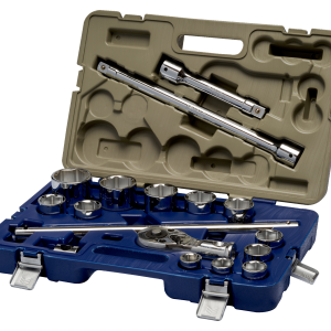 Juego de vasos hexagonales de 3/4", mm, 17 piezas