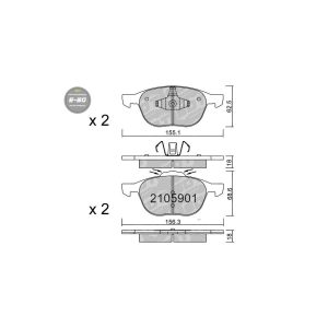 PASTILLAS DE FRENO DELANTERAS HIGH PERFORMANCE S50