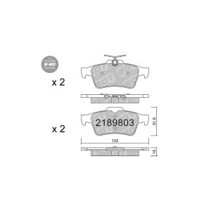 PASTILLAS DE FRENO TRASERAS HIGH PERFORMANCE S50