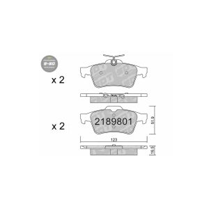 PASTILLAS TRASERAS HIGH PERFORMANCE S50